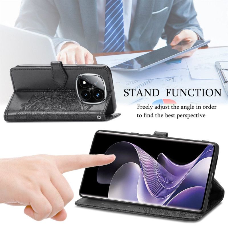 Folio Deksel Xiaomi Redmi Note 14 Pro Plus 5g Barokk Mandala Beskyttelse Deksel