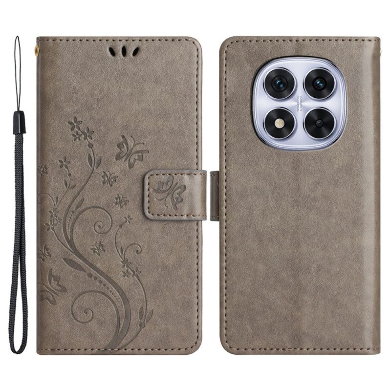 Folio Deksel Xiaomi Redmi Note 14 Pro Plus 5g Blomsterprint