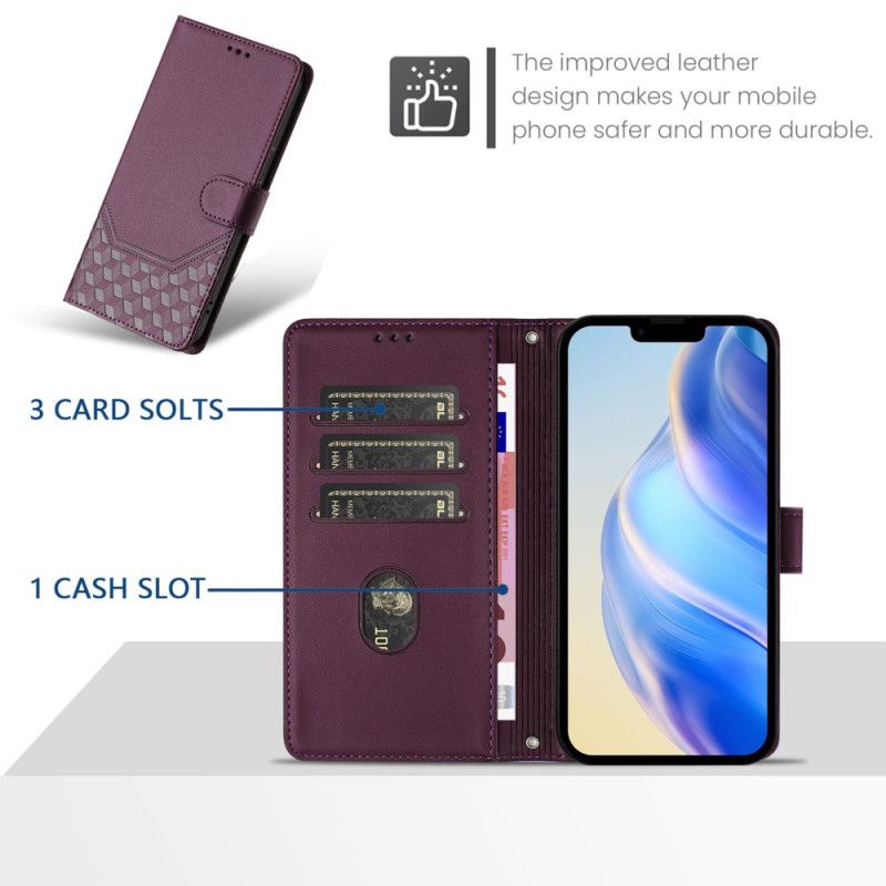 Folio Deksel Xiaomi Redmi Note 14 Pro Plus 5g Honeycomb