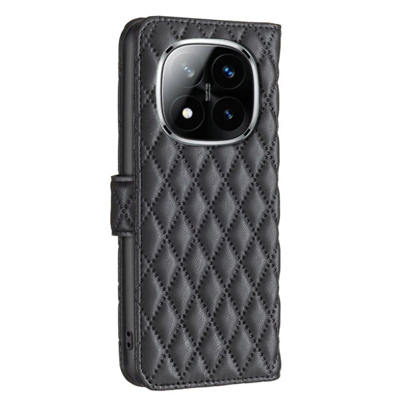 Folio Deksel Xiaomi Redmi Note 14 Pro Plus 5g Klassisk Quiltet Beskyttelse Deksel