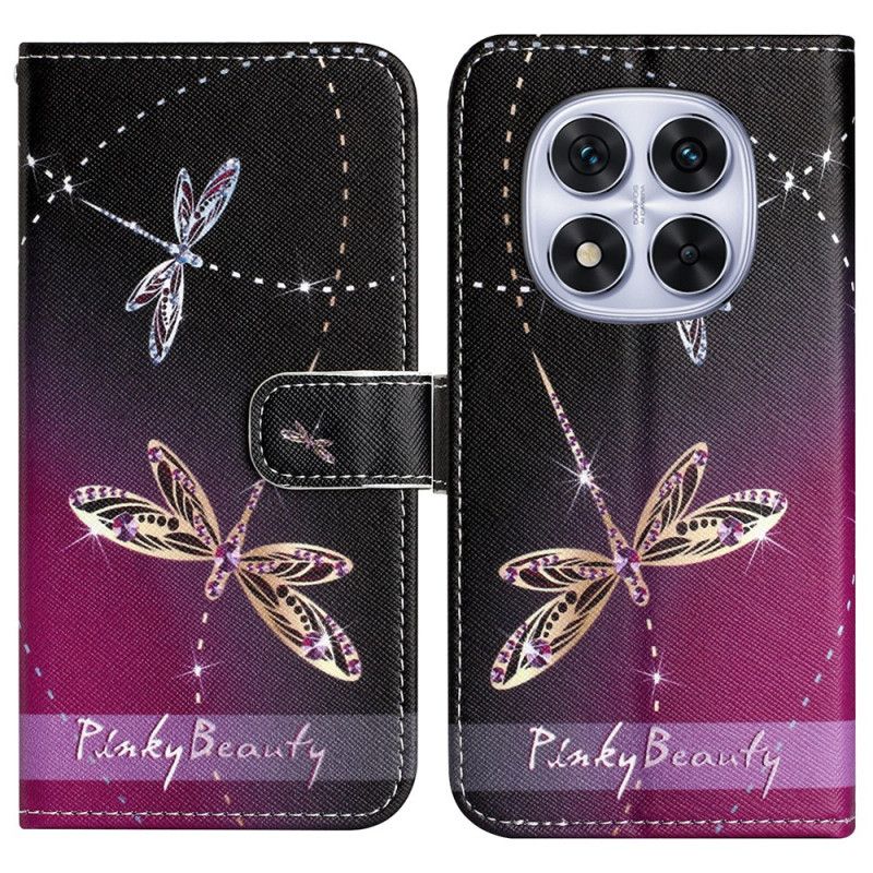 Folio Deksel Xiaomi Redmi Note 14 Pro Plus 5g Øyenstikkere