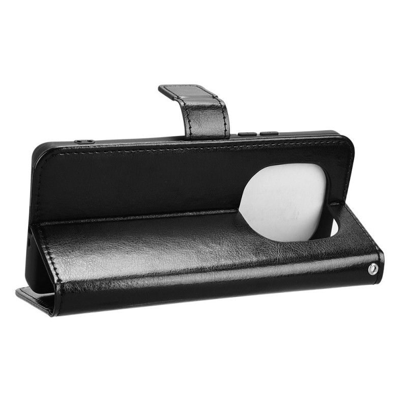 Folio Deksel Xiaomi Redmi Note 14 Pro Plus 5g Prangende Kunstig Skinn Beskyttelse Deksel