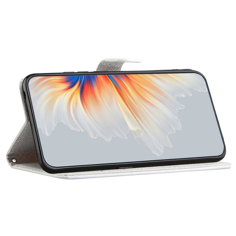 Lærdeksel Folio Deksel Xiaomi Redmi Note 14 Pro Plus 5g Måneblomster