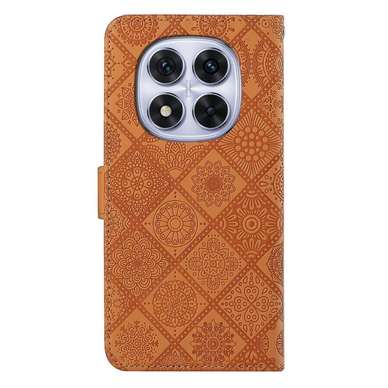 Lærdeksel Folio Deksel Xiaomi Redmi Note 14 Pro Plus 5g Mobildeksel Etnisk