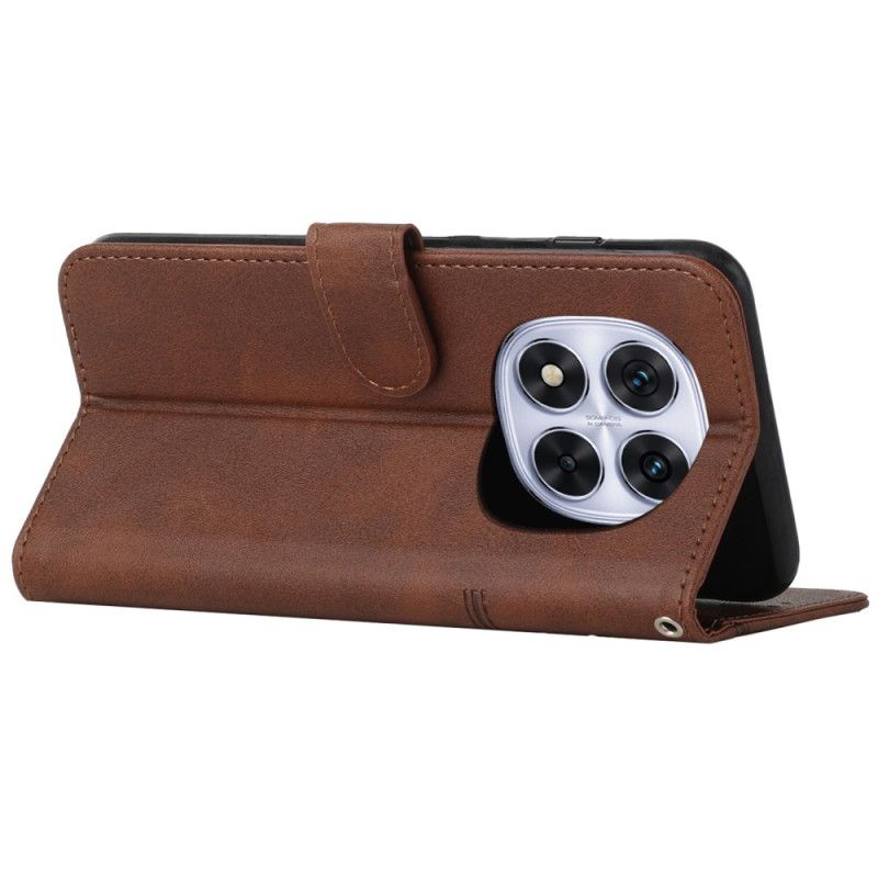 Lærdeksel Folio Deksel Xiaomi Redmi Note 14 Pro Plus 5g Mobildeksel Forretningsstil