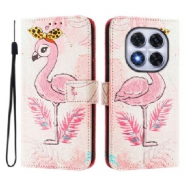 Lærdeksel Folio Deksel Xiaomi Redmi Note 14 Pro Plus 5g Mobildeksel Fuglemønster