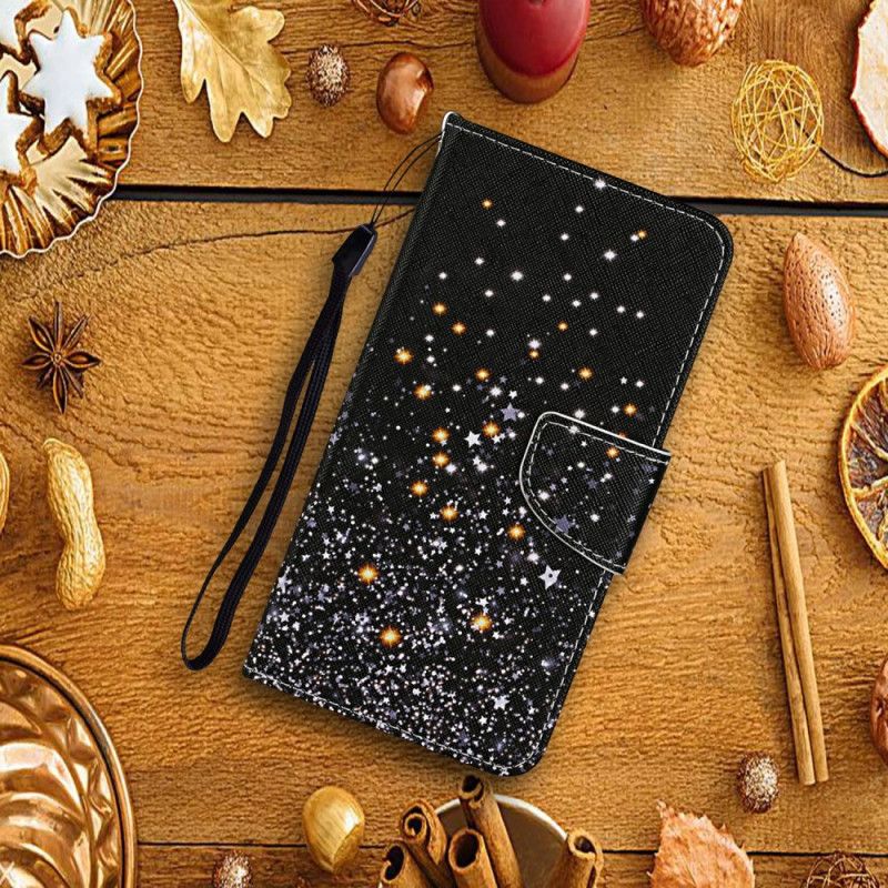 Lærdeksel Folio Deksel Xiaomi Redmi Note 14 Pro Plus 5g Mobildeksel Svart Pentagram