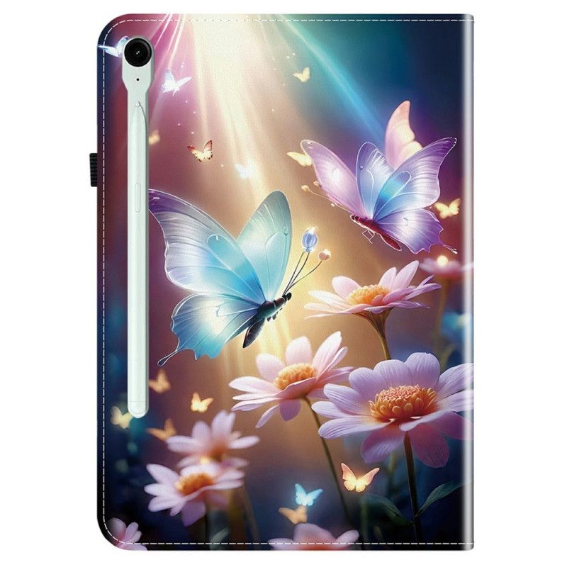 Case Etui Samsung Galaxy Tab S10 Fe Plus Mobildeksel Lysende Sommerfugler