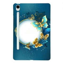 Deksel Samsung Galaxy Tab S10 Fe Plus Sirkel Og Sommerfugler