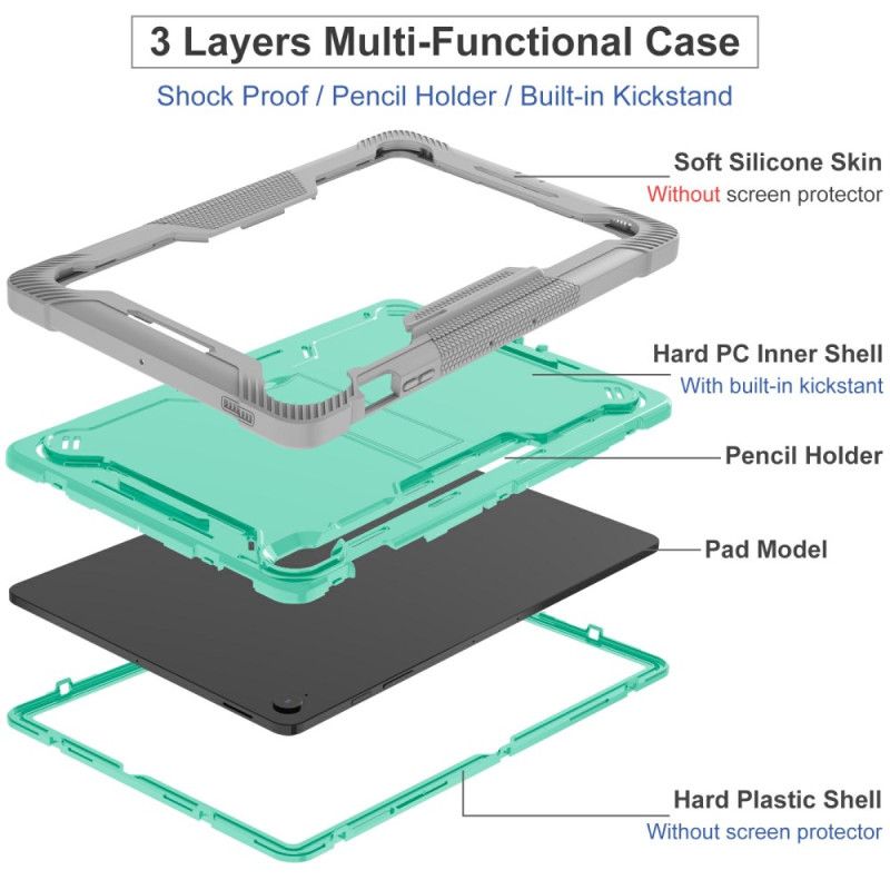 Deksel Til Samsung Galaxy Tab S10 Fe Plus Sammenleggbart Stativ