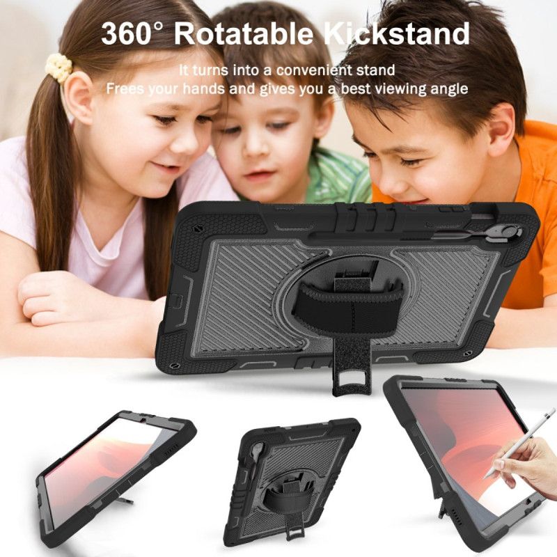 Deksel Til Samsung Galaxy Tab S10 Fe Plus Stativ Og Skulderstropp