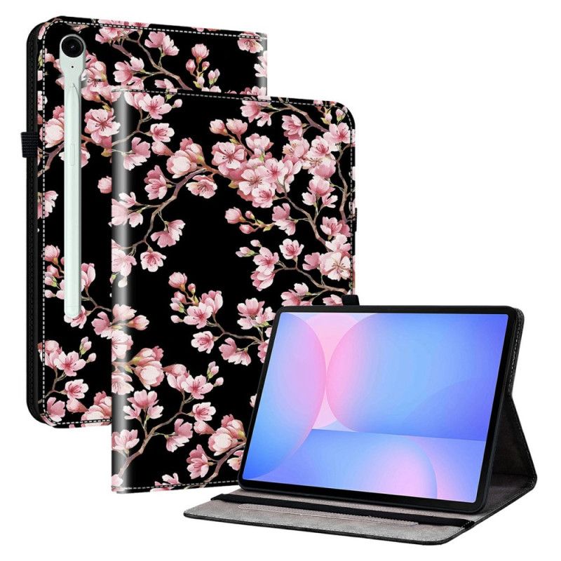Etui Samsung Galaxy Tab S10 Fe Plus Plommeblomster Beskyttelse Deksel