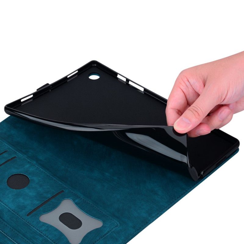 Lærdeksel Folio Deksel Samsung Galaxy Tab S10 Fe Plus Mobildeksel Kattemotiv