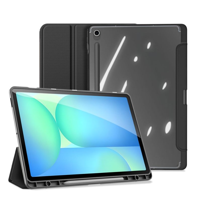 Samsung Galaxy Tab S10 Fe Plus Gjennomsiktig Bakside Med Tre Paneler