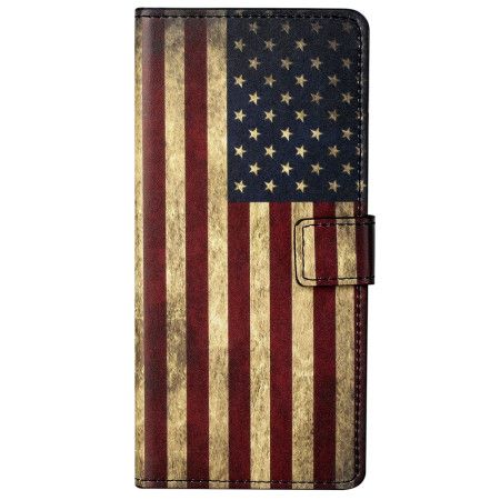 Folio Deksel Poco X6 5g Vintage Amerikansk Flagg Beskyttelse Deksel