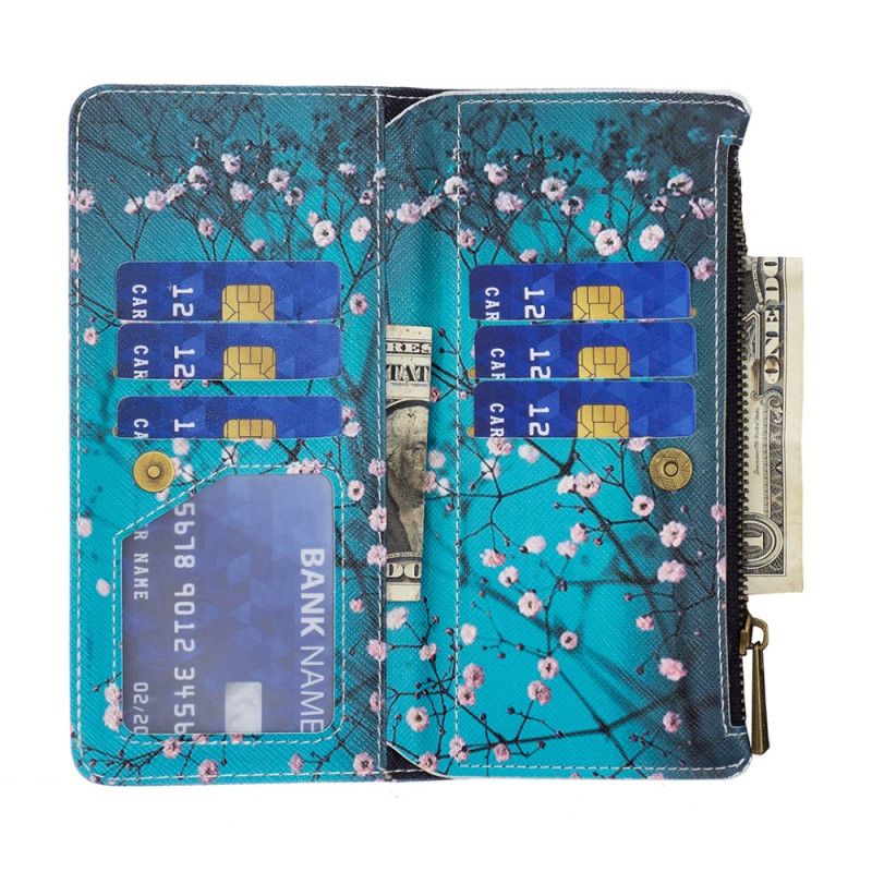 Lærdeksel Folio Deksel Poco X6 5g Mobildeksel Plum Blossom Lommebok
