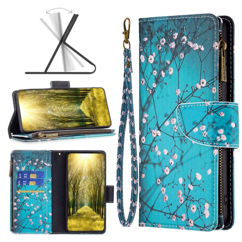 Lærdeksel Folio Deksel Poco X6 5g Mobildeksel Plum Blossom Lommebok
