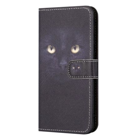 Lærdeksel Folio Deksel Poco X6 5g Mobildeksel Strappy Cat Eyes