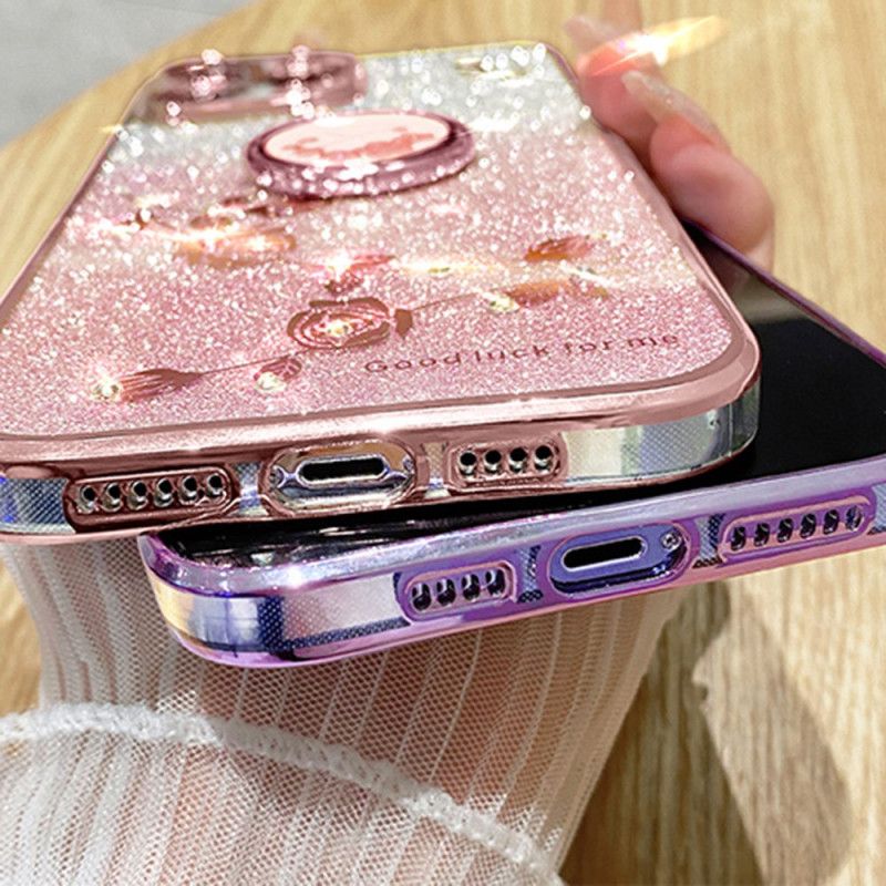 Deksel Oneplus Nord 4 Kadem Paljetter Og Rhinestones Ringholder Beskyttelse Deksel