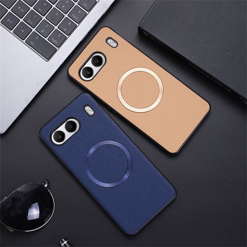 Deksel Oneplus Nord 4 Litchi-skinn Kompatibel Med Magsafe Beskyttelse Deksel