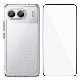 Deksel Oneplus Nord 4 Mobildeksel Gjennomsiktig Skjermbeskytter I Herdet Glass