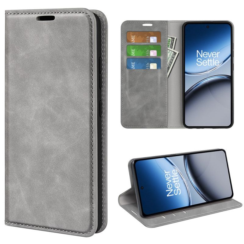 Folio Deksel Lær Oneplus Nord 4 Mobildeksel Klassisk