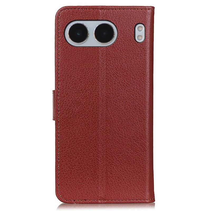 Folio Deksel Oneplus Nord 4 Tradisjonelt Kunstskinn Beskyttelse Deksel