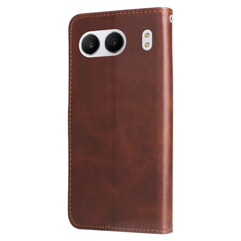 Folio Deksel Til Oneplus Nord 4 Lommebok Med Glidelås