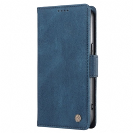 Folio Deksel Til Oneplus Nord 4 Yikatu Semsket Skinn-effekt