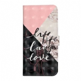 Lærdeksel Folio Deksel Oneplus Nord 4 3d-marmor