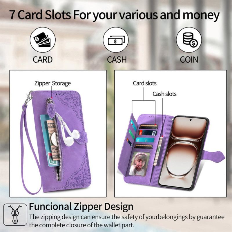 Lærdeksel Folio Deksel Oneplus Nord 4 Mobildeksel Blondemønster