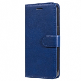 Lærdeksel Folio Deksel Oneplus Nord 4 Mobildeksel Ensfarget Skinneffekt