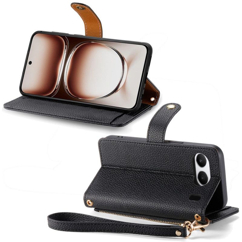 Lærdeksel Folio Deksel Oneplus Nord 4 Mobildeksel Hjerte Rfid-blokkerende Lommebok