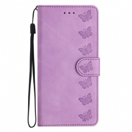 Lærdeksel Folio Deksel Oneplus Nord 4 Mobildeksel Sommerfuglkant