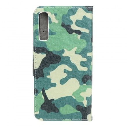 Lærdeksel Til Samsung Galaxy A70 Militær Kamuflasje