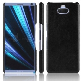 Deksel Til Sony Xperia 10 Plus Performance Litchi Leather Effect