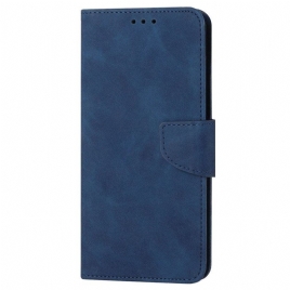 Folio Deksel Til Xiaomi 12T / 12T Pro Med Kjede Strappy I Vanlig Skinneffekt