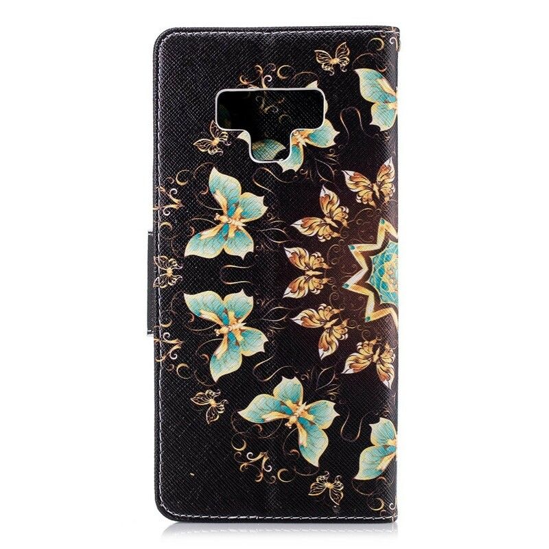 Folio Deksel Til Samsung Galaxy Note 9 Sommerfuglmandala