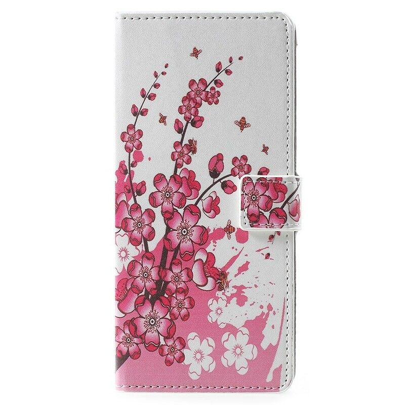 Folio Deksel Til Samsung Galaxy Note 9 Tropiske Blomster