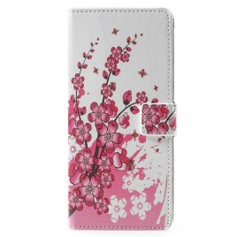 Folio Deksel Til Samsung Galaxy Note 9 Tropiske Blomster