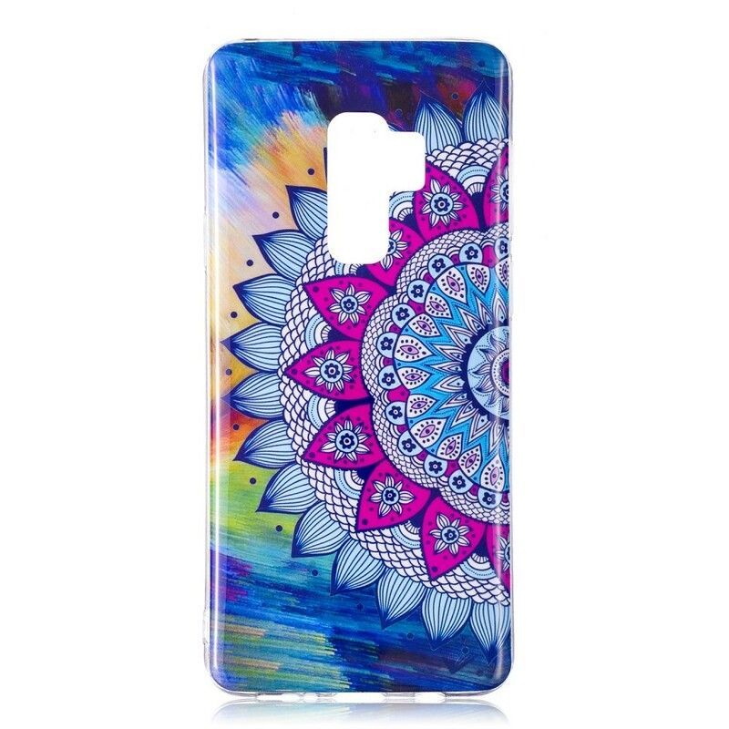 Deksel Til Samsung Galaxy S9 Fluorescerende Fargerik Mandala