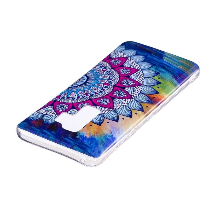 Deksel Til Samsung Galaxy S9 Fluorescerende Fargerik Mandala