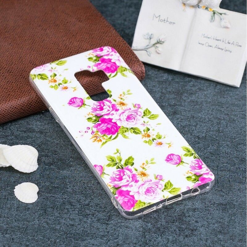 Deksel Til Samsung Galaxy S9 Fluorescerende Liberty-blomster