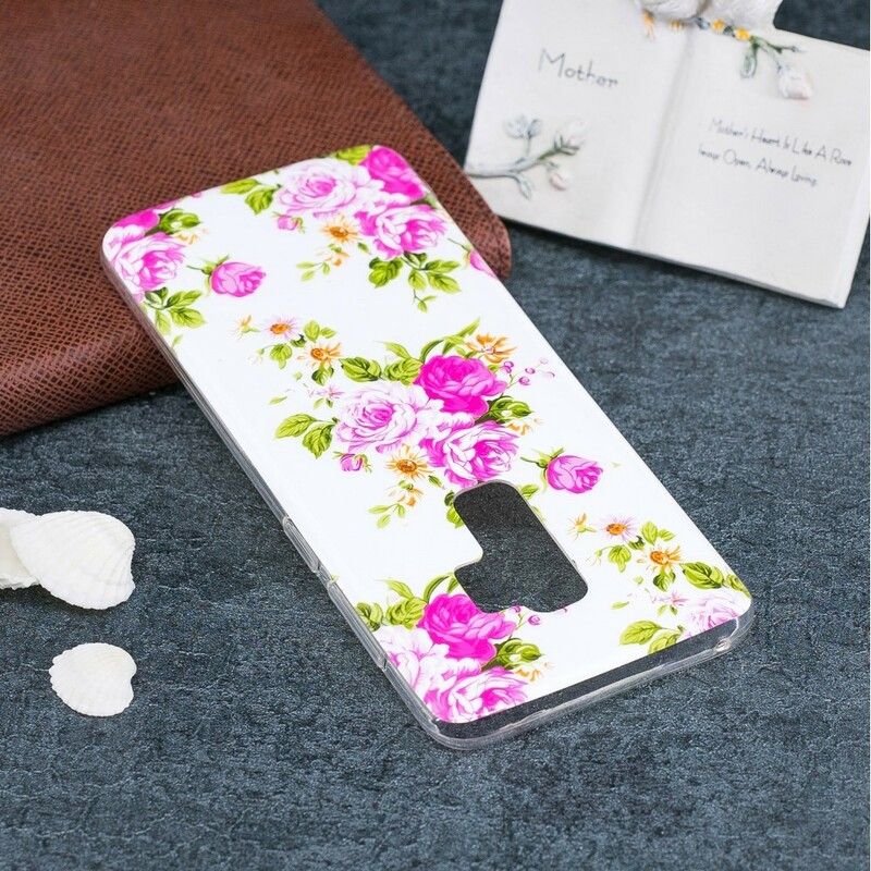 Deksel Til Samsung Galaxy S9 Fluorescerende Liberty-blomster
