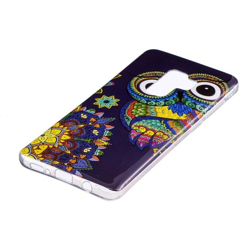 Deksel Til Samsung Galaxy S9 Fluorescerende Ugle Mandala