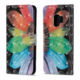Folio Deksel Til Samsung Galaxy S9 Malt Blomst