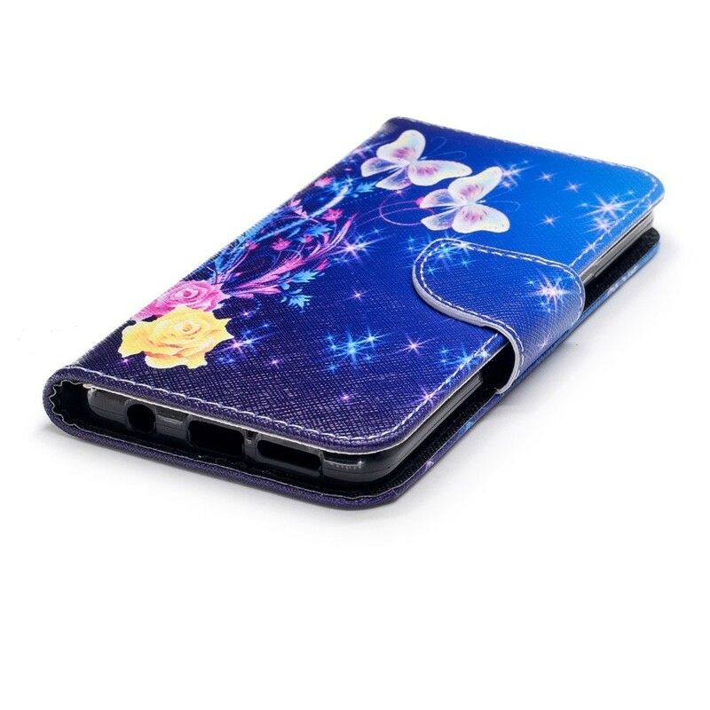 Lærdeksel Til Samsung Galaxy S9 Sommerfugler Om Natten