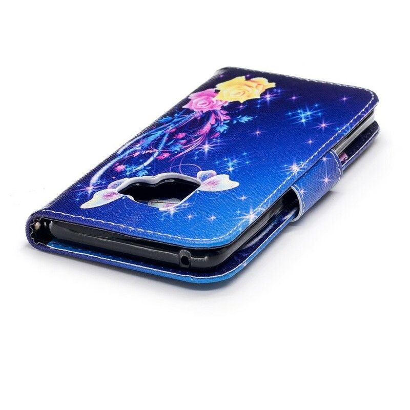 Lærdeksel Til Samsung Galaxy S9 Sommerfugler Om Natten