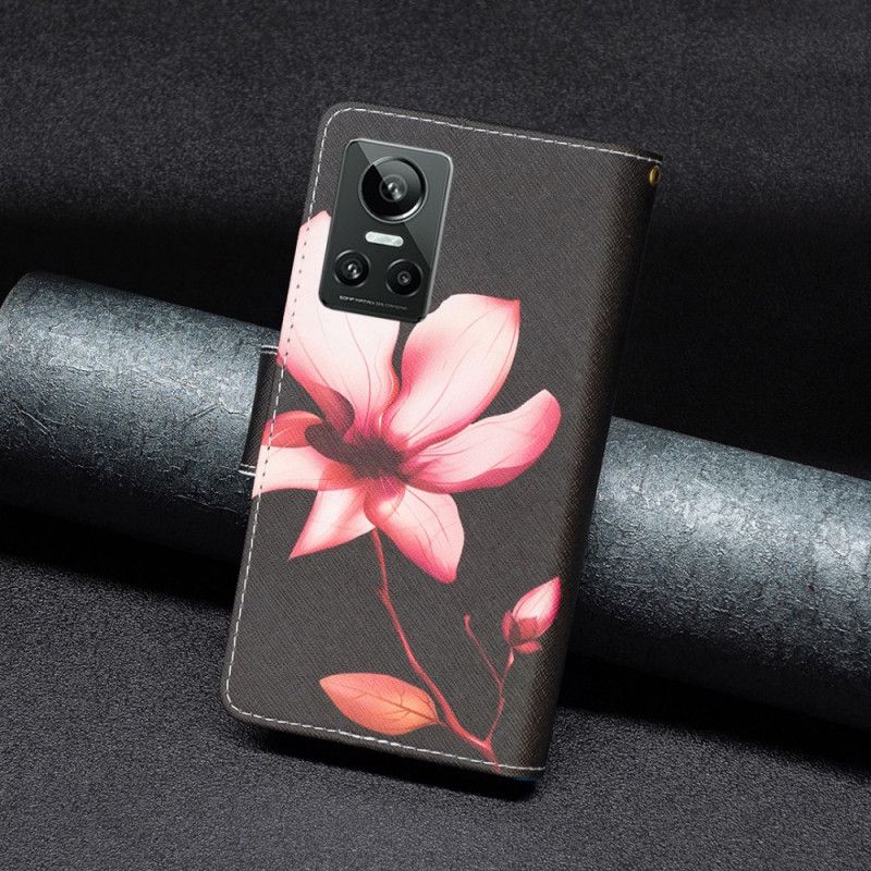 Folio Deksel Til Realme GT Neo 3 Roseblad