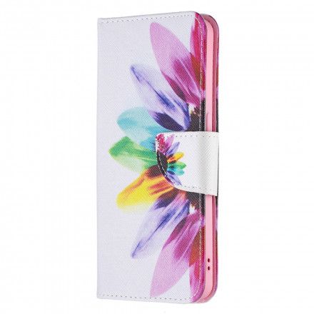 Folio Deksel Til Oppo Reno 6 5G Akvarellblomst